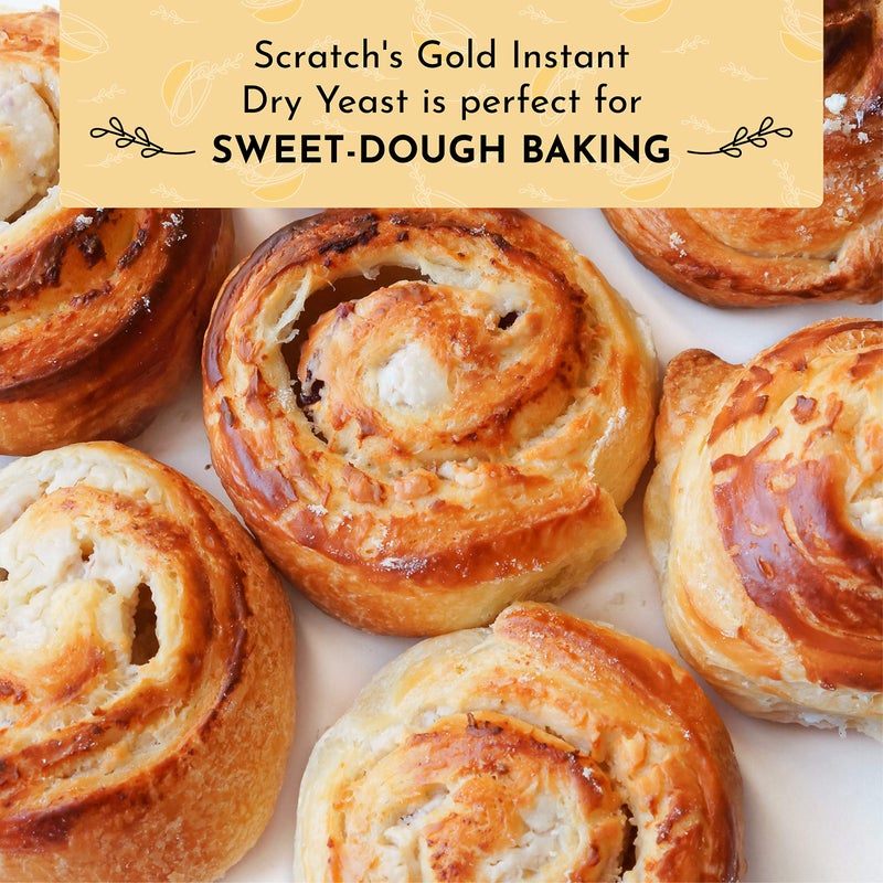 Scratch Gold Yeast - Instant Dry Yeast for a Rapid Rise - Add Straight to Dry Mix - Perfect for Making Bread, Bread Machines, Pizza Dough, Crusts & More - (Gold 8oz) (1 Packet) - Image 4